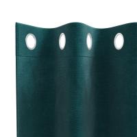 Cortinas Opacas vidaXL con Ojales 2 pcs Verde Oscuro de Terciopelo - details 4