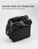 Organizador De Asiento Del Coche SEAMETAL Universal Bolsa De Almacenamiento Plegable Para Teléfono Paraguas Pañuelo Portátil De Cuero PU Negro Resistente Al Agua - details 8