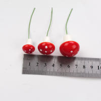 20Pcs Miniaturas De Setas Artificiales De Resina Para Jardín Faeérico Paisaje De Mostrador MicroLandscape Decoración De Terrario - details 1