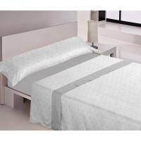 Mercatienda.es Sábanas cama 150cm verano-Suaves y Económicas de Microfibra Anti-perli - Violeta en gris. - details 0