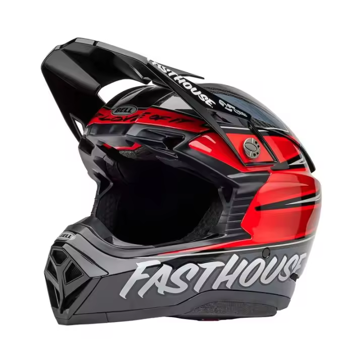 Casco BELL Moto-10 Spherical Mips - Fasthouse DITD 25 Gloss Gray/Red TALLA XL - 1