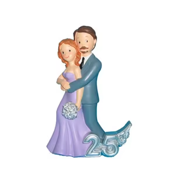Disok Figura Novios 25 Aniversario - Regalos para Fiestas y Celebraciones - 1