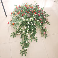 Rosa Artificial De Pared En Rotura Plantas Falsas De Vino Para Decoración De Hogar Boda Y Navidad Accesorios De Exhibición Al Aire Libre - details 2