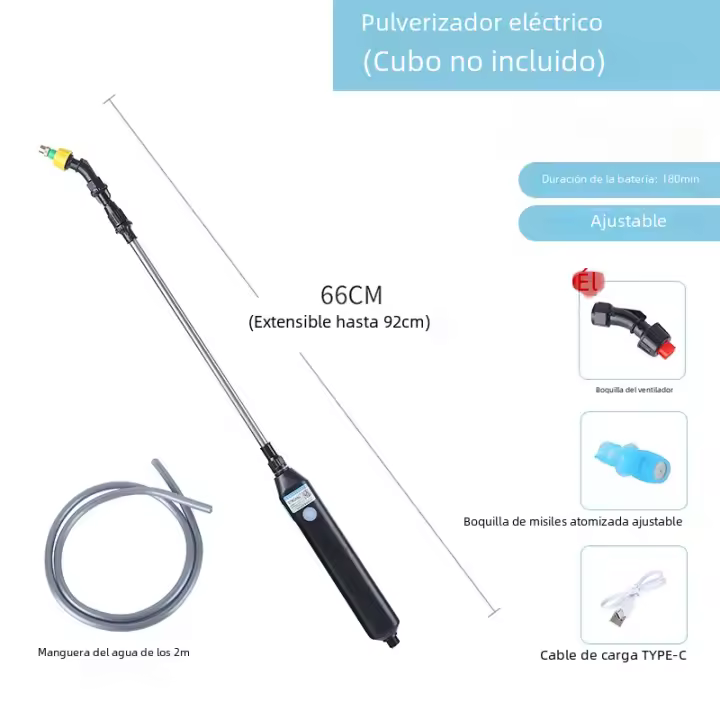 Pulverizador Eléctrico De Jardín With Recargable De 2000mAh Recipient Hatería De Lithium Type Hombre Recargable Por USB Herramienta De Poder Para El Jardín - 1
