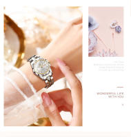 Reloj De Pulsera De Cuarzo BINBOND Para Mujer Oro Marca Top Lujo Correa De Acero Inoxidable Fecha Día Reloj Hombre Resistente Al Agua - details 4