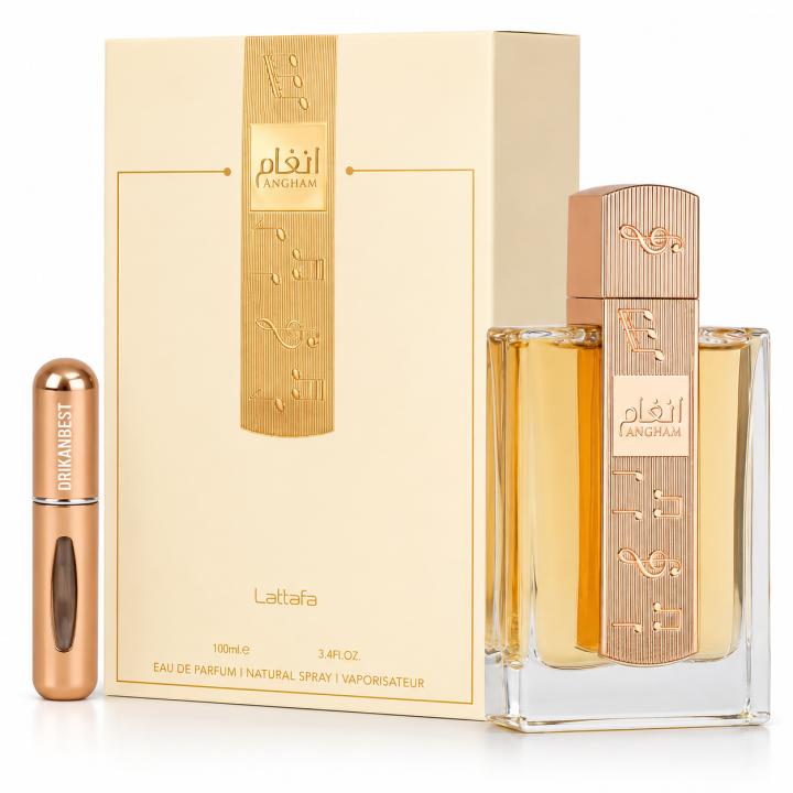 Lattafa Angham Eau de Parfum 100 ml | Perfume Unisex Oriental Vainilla, Praliné y Ámbar + Atomizador Recargable… — oferta en Miravia