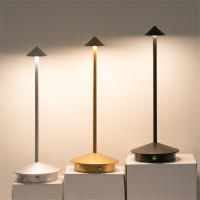 Lámpara De Mesa Recargable LED Con Sensor De Toque Luz Nocturna Sin Cable Para Lectura En Escritorio Para Restaurante Hotel Bar Habitación Dormitorio - details 1
