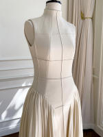 Vestido De Verano Para Mujer TWOTWINSTYLE Con Cuello Cuadrado Sin Mangas Cintura Alta Dobladillos Slim Vestido De Moda Femenino - details 13