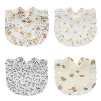 Bib Floral Para Bebé Niño Y Niña Algodón Neutral Para Masticar Y Llorar Estilo Moda Rango De Edad 0-1Años Paño De Ensechar Y Bib Para Recién Nacido - details 3