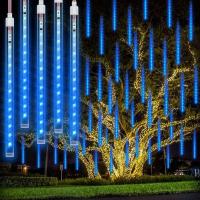 Luces De Lluvia De Meteoros LED 30CM Impermeables Para Decoración De Jardín Y Fiesta Faeirys String Light De Caída De Gotas De Lluvia - details 11