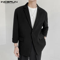Incernun Chaqueta De Hombre Estilo Coreano 2024 Moda Casual Manga Larga Suelta Ajustada Talla S-5XL Ropa De Calle Unisex - details 2