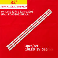 Tira De Iluminación LED 526mm Con 10 Luces Para Televisor Phi1ips 32" Modelo 32PFL3901 Innotek 32 pulgadas_10EA 32W1 0S1P UDULED0GS052 REV.A - details 0