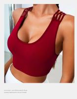New Women's Seamless Yoga Tank Top with Eight Straps Cross Solid Color High Elastic Sports Bra and Bra Free Fitness Tank Top - details 18