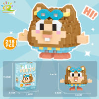 Mini Bloques De Construcción Micro Animales HUIQIBAO 3D Diamante Modelo BEE Gato Panda Para Niños Juguetes De Ciudad DIY - details 7