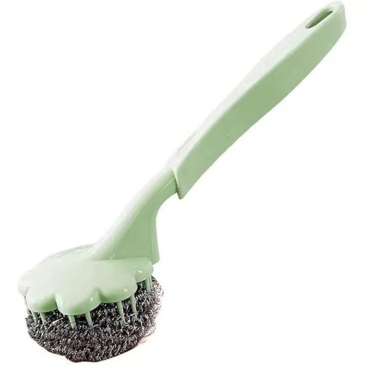Verde Scrub Brush 1PC Cepillo de Limpieza con Mango Largo para Cocina - 1
