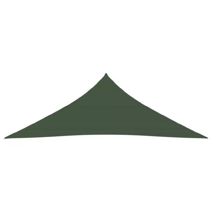 vidaXL TOLDO DE VELA VERDE OSCURO HDPE 160 G/M² 4,5X4,5X4,5 M - 1