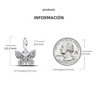 Encanto De Colgante De Árbol De Familia Platinado En Plata Para Pulsera De Bangle Y Collar DIY Regalo Con Doble Vuelo Aéreo - details 121