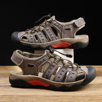 Sandalias Para Hombre De Cuero Genuino Cómodo Talla Grande Verano Exterior Sandalias De Playa Romanas Zapatos De Calzado Casual - details 9