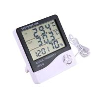 Metros De Temperatura Y Humedad Digital LCD HTC-2 Estación Meteorológica Con Reloj Para Interior Y Exterior AOKIN - details 0