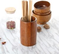 Soporte a; utensilios de madera ecológicos para palillos de cocina, espátula, pinzas; cubiertos, tenedor, cuchara - details 0