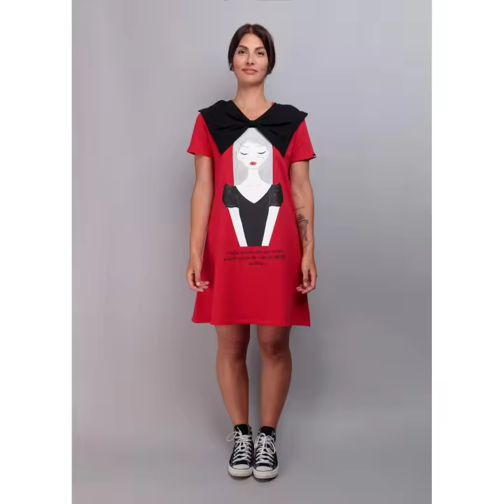 Keep&Trendy Marcas Mujer Ropa Vestidos y monos  Vestido rojo -Keep and Trendy- Chica Lazo - 1