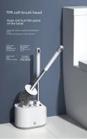 Juego De Cepillo De Inodoro De Silicona Con Dos Manos Kit De Limpieza De Baño Accesorio De Lavabo Montaje En Pared Sin Taladro Herramienta De Limpieza De Baño - details 9