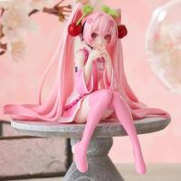 Figura De Acción Anime Hatsune Miku Vestido Rosa PVC Decoración De Cerezo Regalo Para Coleccionistas Tamaño 10cm Unisex - details 0