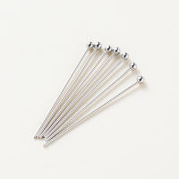 100pcs Alfileres De Cabeza Redonda Pintados De Oro 14K 18K 16-50mm Para Fabricación De Joyas Encuentros De Metal De Cobre Planos Con Ojo Suministros Para DIY - details 4