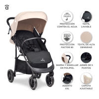 Asalvo Trío Oslo 2 – Carrito de Bebé 3 en 1 con Capazo Recién Nacido, Silla de Paseo Reversible y Silla de Auto Grupo 0+ , Cochecito Ligero y Compacto desde el Nacimiento hasta 22 kg - details 1