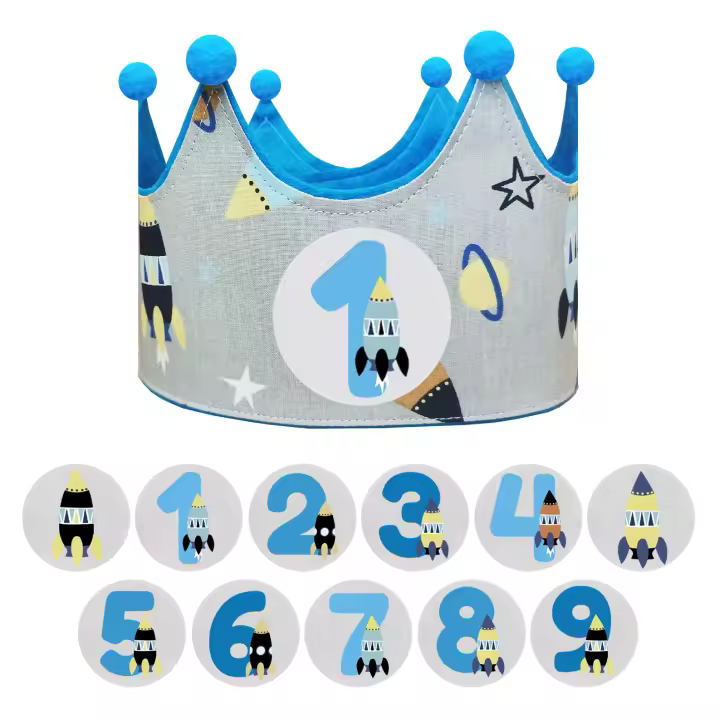 Corona de Cumpleaños Anak-Anak de 1-9 Años - 1