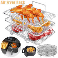 Rack De Aire Frito En Acero Inoxidable Multi Capa Repuesto Para Sartén Asador Accesorios De Cocina Gadgets Para La Cocina - details 2