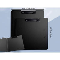 Bview Art 1Pcs Carpeta De Archivo Impermeable Con Doble Clip A4/A3 Libreta De Escribir Y Dibujar Organizador De Oficina De Tamaño 31.5x24.5cm Material Plástico - details 4