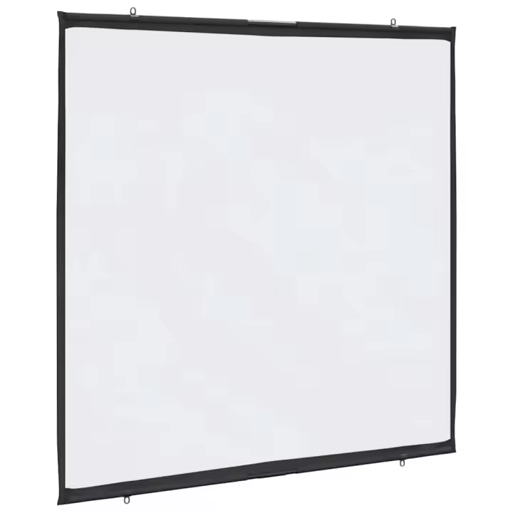 vidaXL Pantalla de proyección colgante de pared 1:1 en dimensiones 67'' (1:1)/72'' (1:1)/81'' (1:1) y más | diseño vintage industrial ideal para cocina salón comedor - 1