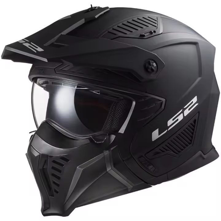 Casco de Moto Abierto LS2 OF606 Drifter Negro Mate - Casco Abierto/Convertible ECE 22.06 - 1