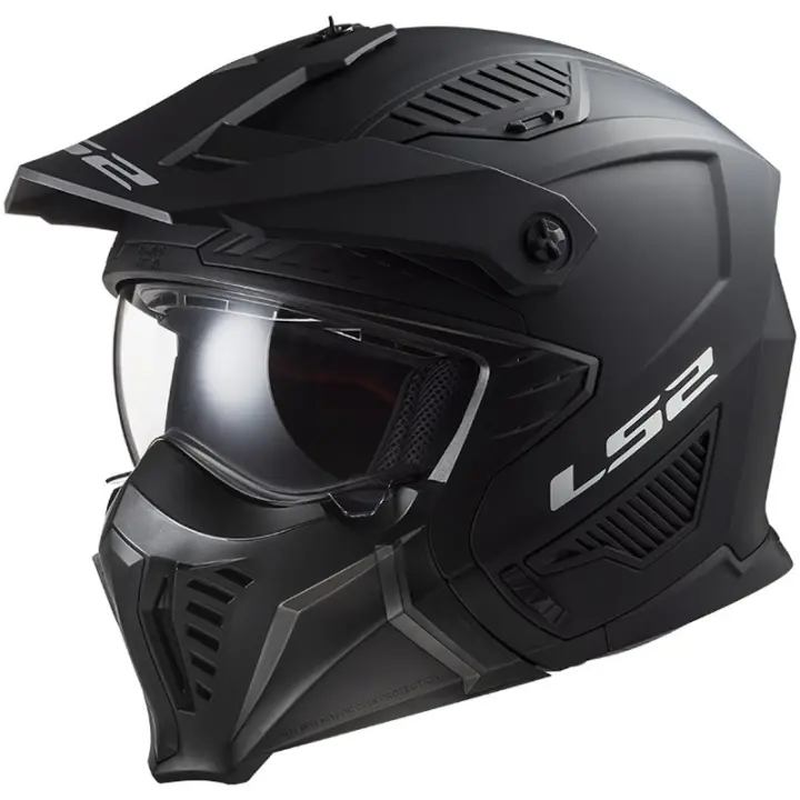 Casco de Moto Abierto LS2 OF606 Drifter Negro Mate - Casco Abierto/Convertible ECE 22.06 - 1