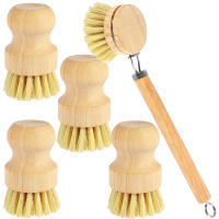 Juego De Cepillos De Cocina De Madera Sisal Recambiables Con Mango Largo Para Limpieza De Ollas Y Sartenes Set Ecológico Para Limpieza Del Hogar - details 10