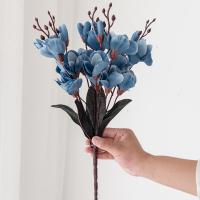 1PC Bouquet De Magnolias Artificiales Para Decoración De Hogar Bodas Navidad Fiestas Fotografía Accesorios Novia - details 9
