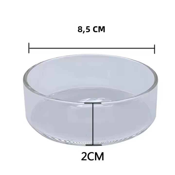 Alimento Para Acuario Caja De Alimento Para Peces Y Camarones Acrílico Transparente Plástico Redondo Accesorios De Alimentación Para Peces Y Camarones - 1