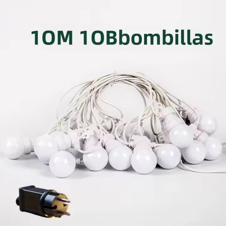 Cadena De Luces LED Para Exterior G50 Globos Luz De Patio Decoración De Boda Y Fiesta Enchufe De Energía Camping Iluminación - 1