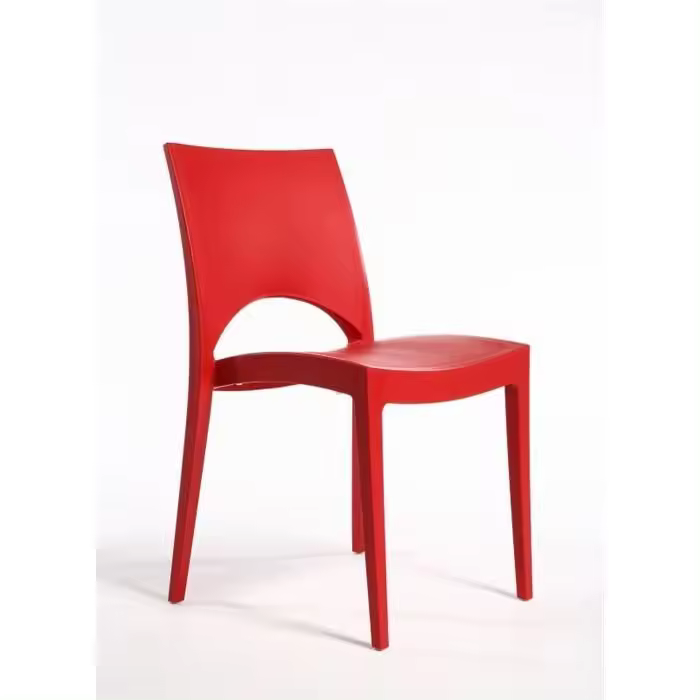 Silla SABA, polipropileno color rojo - 1