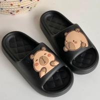 Zapatillas De Mujer Con Diseño De Capybara Y Suela Gruesa Para Interior Y Playa Zapatos De Verano Para Parejas Sandalias Con Platforma - details 5