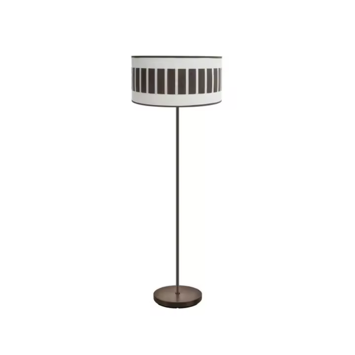 Fabrilamp - Pie Salon Ivanna 1xe27 Marron/blanco-oxido 163x40x40 Cm - 1
