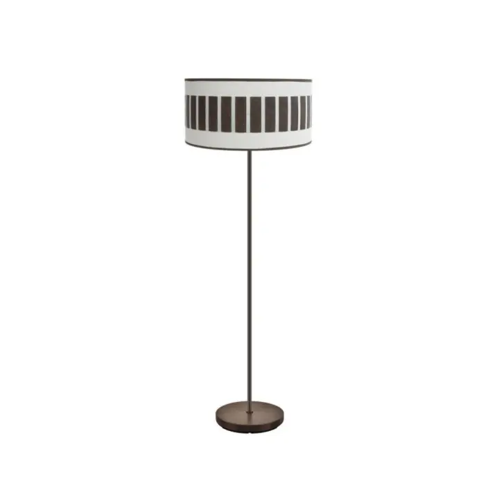 Fabrilamp - Pie Salon Ivanna 1xe27 Marron/blanco-oxido 163x40x40 Cm - 1
