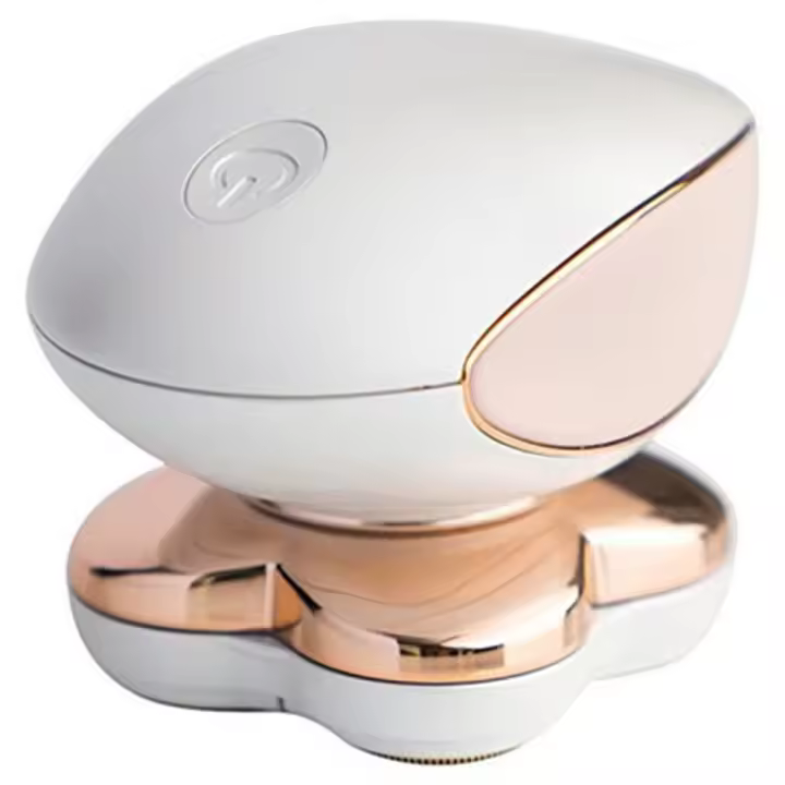 Depiladora de piernas compatible con afeitadora eléctrica para mujer sin dolor con 4 cabezales de afeitadora - Blanco recargable - 1