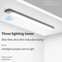 Luz De Noche LED Para Gabinete 3 En 1 Con Sensor De Movimiento Ultradelgada Recargable Para Armario Cocina Iluminación Interior - details 2