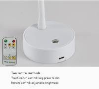 Lámpara De Pared LED Recargable Con Control Táctil Y Remoto IR Rotación 360° Luz Nocturna Portátil Para Dormitorio Lectura - details 5