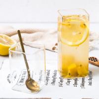 Vaso De Leche Para Té De Vidrio Borosilicato Transparente Cuadrado Eco-amigable Para Bebidas Frías Y Calientes 250/350/450ML - details 4