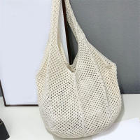 Bolso De Hombro Para Mujer Estilo Bohemio Hecho a Mano Capacidad Grande Saco De Mano De Paja Tejida Casual Bolso De Playa Verano - details 21