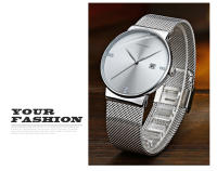 Reloj De Pulsera De Acero Inoxidable Con Movimiento De Cuarzo Japonés Lujo Con Zafiro Azul Y Negro De 40mm Estilo Casual Y De Negocios - details 2