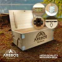 AREBOS hierro fundido Dutch Oven BBQ Set de con caja madera guantes protectores - details 19